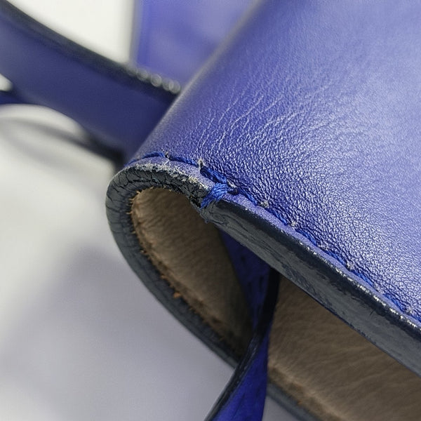 Calfskin Shoulder Bag Blue