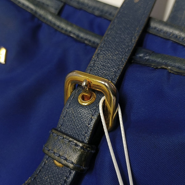 Nylon Tote Bag Blue