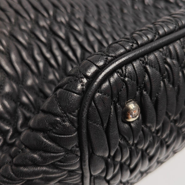 Avenue Quilted Lambskin Black