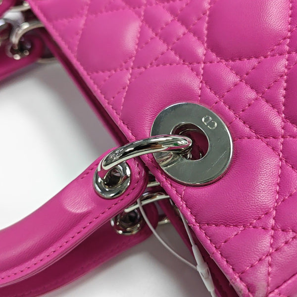 Lady Dior Medium Cannage Lambskin Red