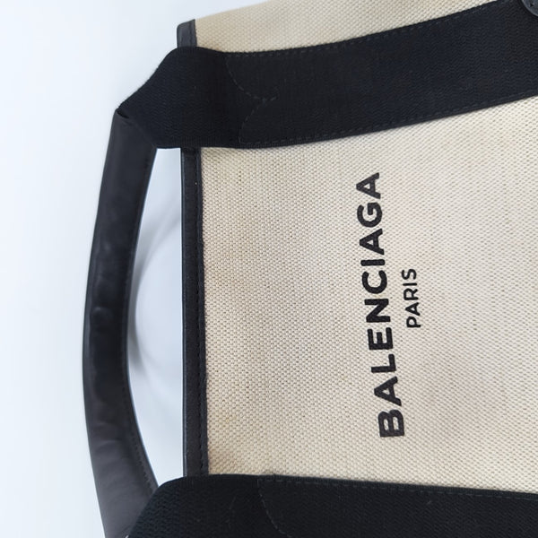 Navy Mini Canvas White
