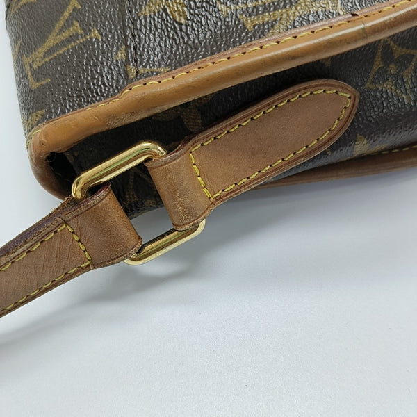 MENILMONTANT PM Monogram Coated Canvas Brown