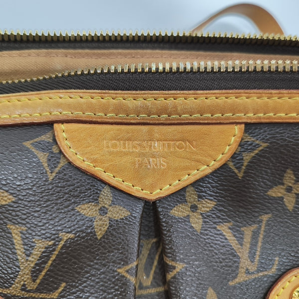 PALERMO GM Monogram Coated Canvas Brown