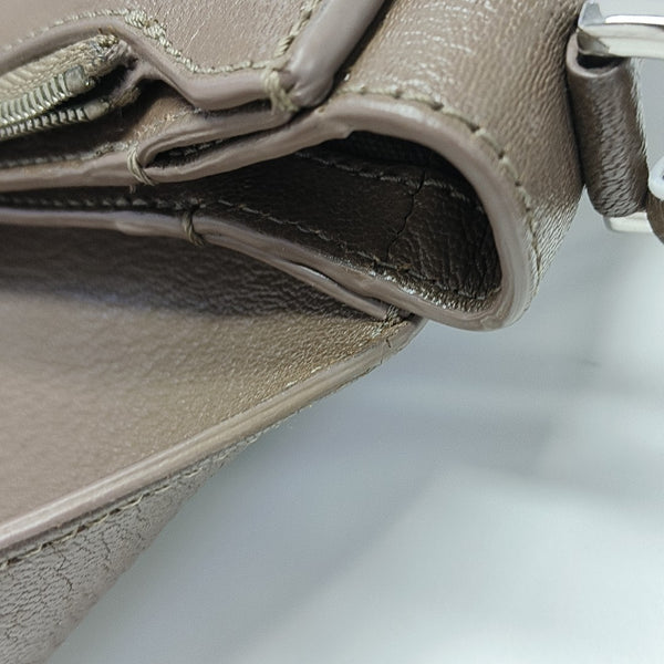 Calfskin Shoulder Bag Brown