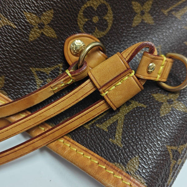 NEVERFULL MM Monogram Coated Canvas Brown