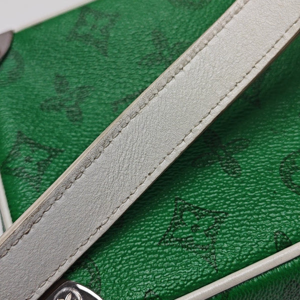 SOFT TRUNK Mini Monogram Coated Canvas Green