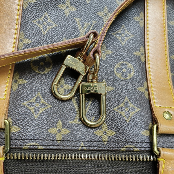 KEEPALL 60 Monogram Coated Canvas Brown
