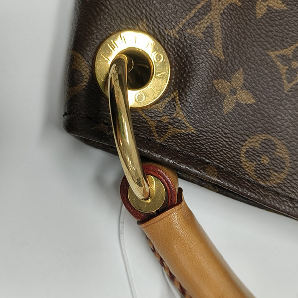 ARTSY MM Monogram Coated Canvas Brown