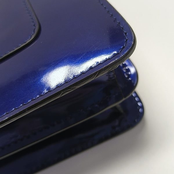 SERPENTI FOREVER Medium Patent Leather Blue
