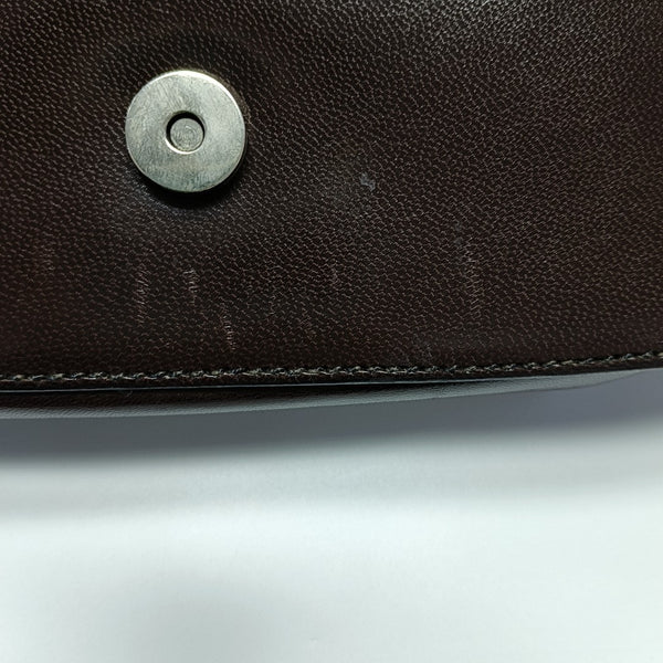 Calfskin Top Handle Bag Brown