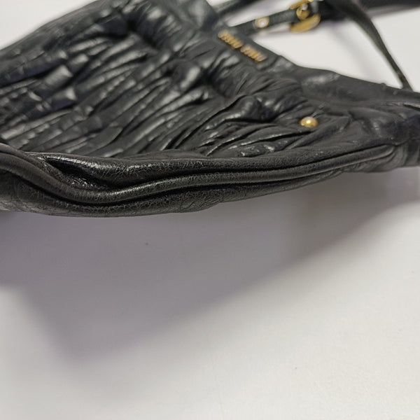 Matelassé Quilted Calfskin Black