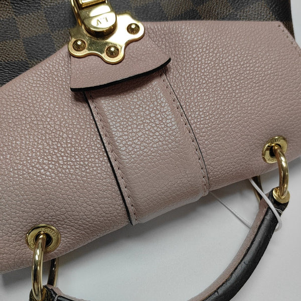 CLAPTON Damier Ebene Coated Canvas Brown