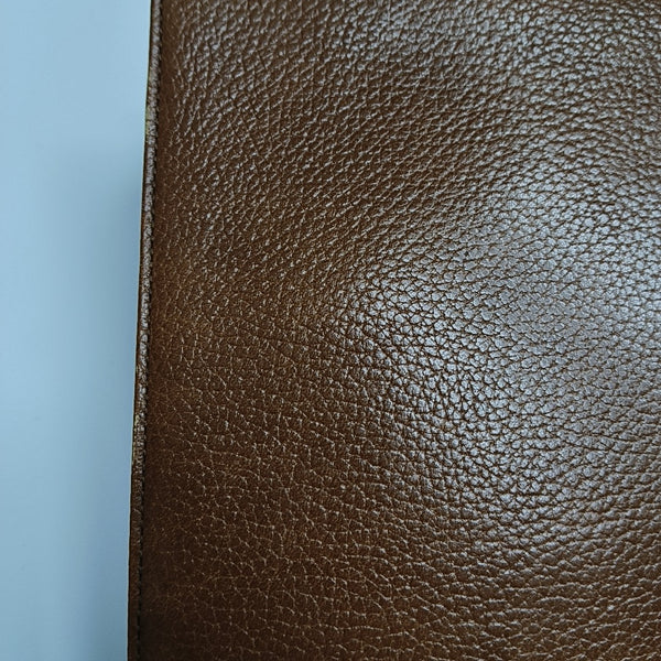 Calfskin Top Handle Bag Brown
