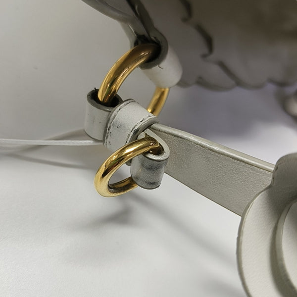 Leather Shoulder Bag White