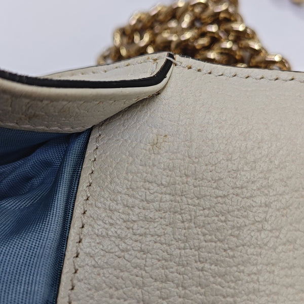Padlock Small Calfskin White