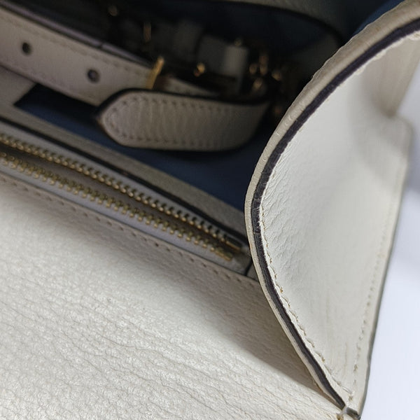 Sylvie Small Calfskin White