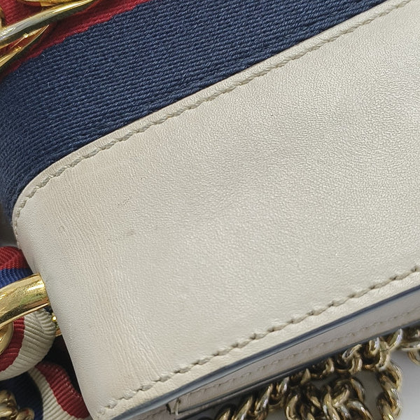 Sylvie Mini Calfskin White
