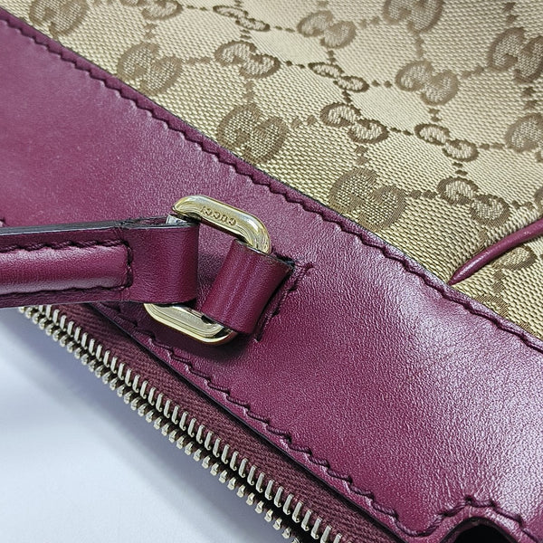 Monogram Canvas Tote Bag Brown