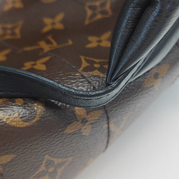Monogram Coated Canvas Backpack Brown