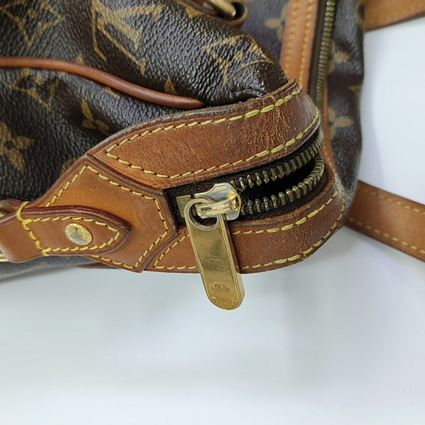 STRESA Monogram Coated Canvas Brown