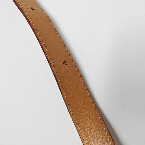 Coated Canvas Shoulder Bag Blue