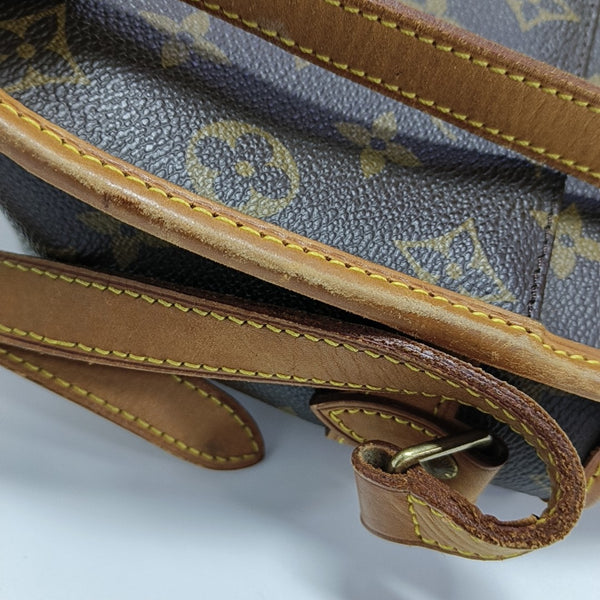 SOLOGNE PM Monogram Coated Canvas Brown