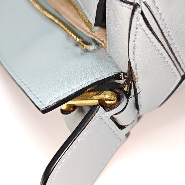 Puzzle Small Calfskin Blue