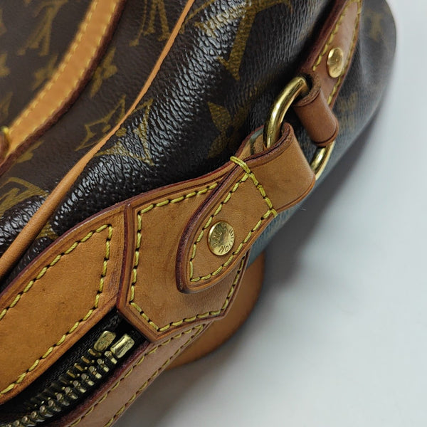 STRESA Monogram Coated Canvas Brown