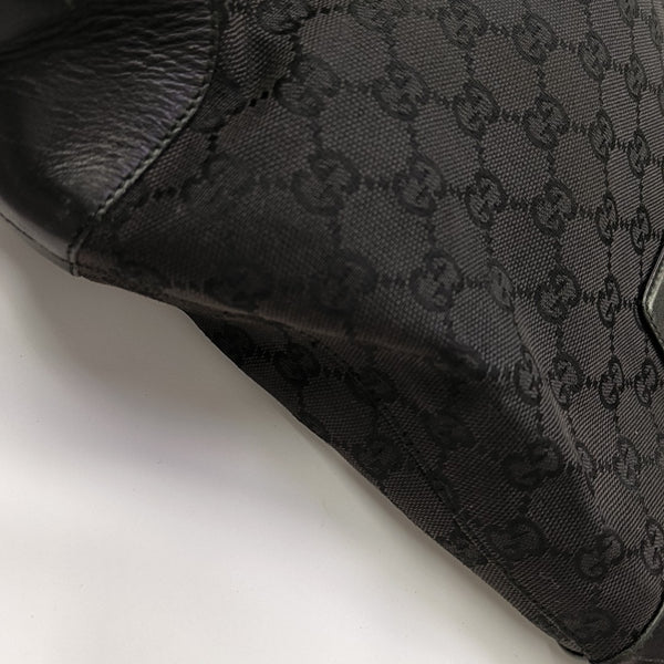 Monogram Canvas Tote Bag Black