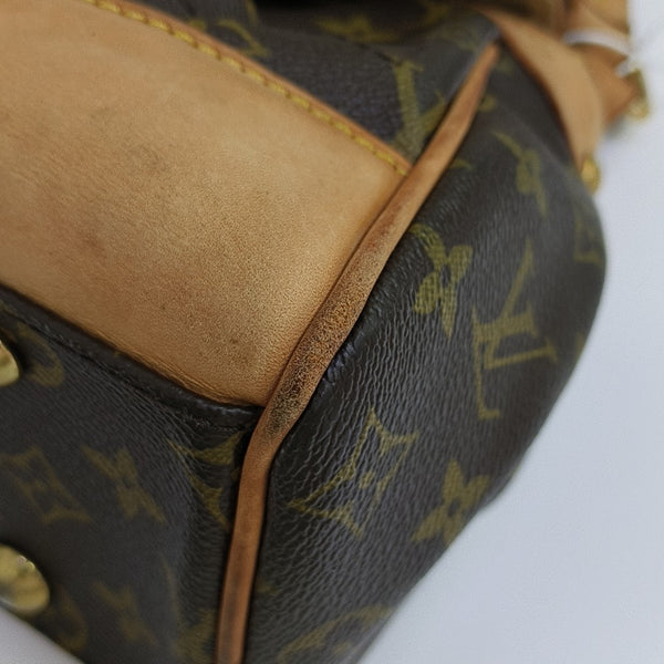 BEVERLY MM Monogram Coated Canvas Brown
