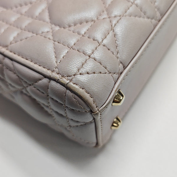 Lady Dior Mini Cannage Lambskin Pink