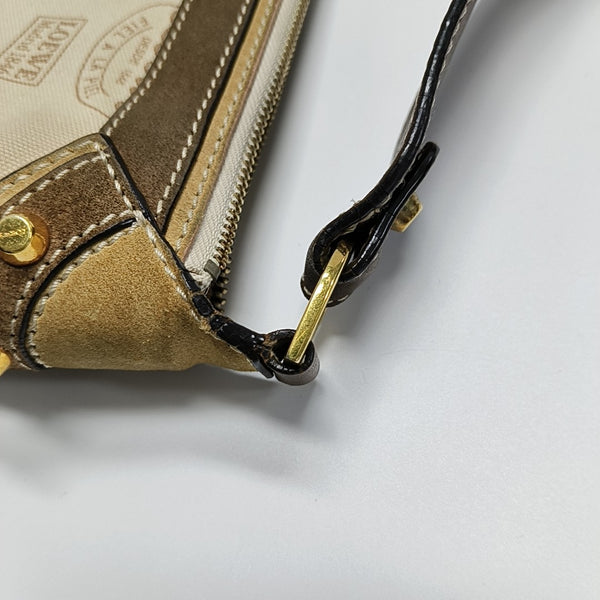 Monogram Canvas Shoulder Bag Beige