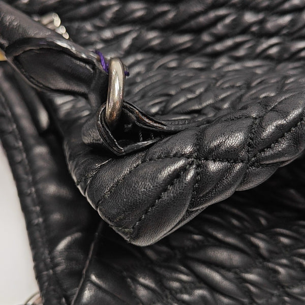 Avenue Quilted Lambskin Black
