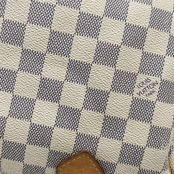 SPEEDY 25 Damier Azur Coated Canvas White