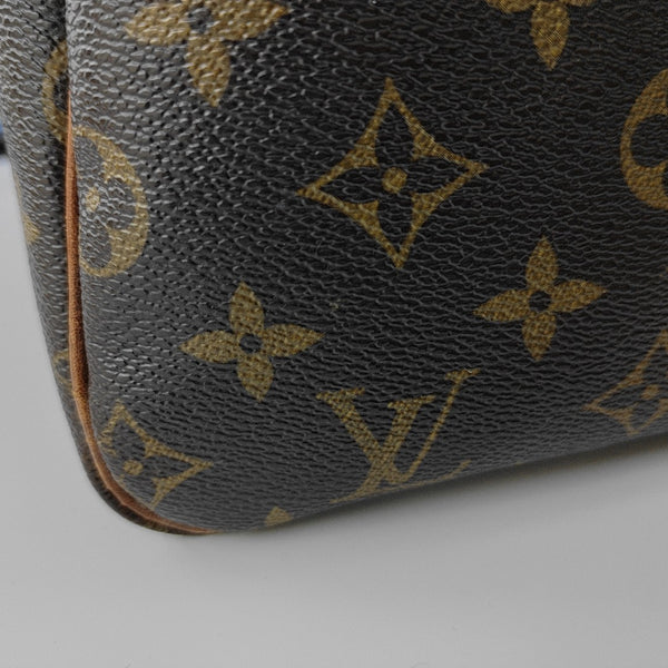 SPEEDY 30 Monogram Coated Canvas Brown