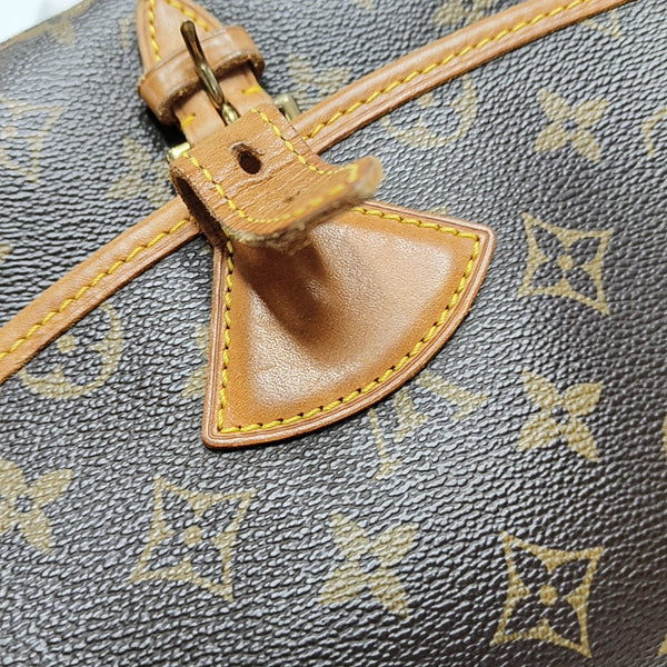SOLOGNE PM Monogram Coated Canvas Brown