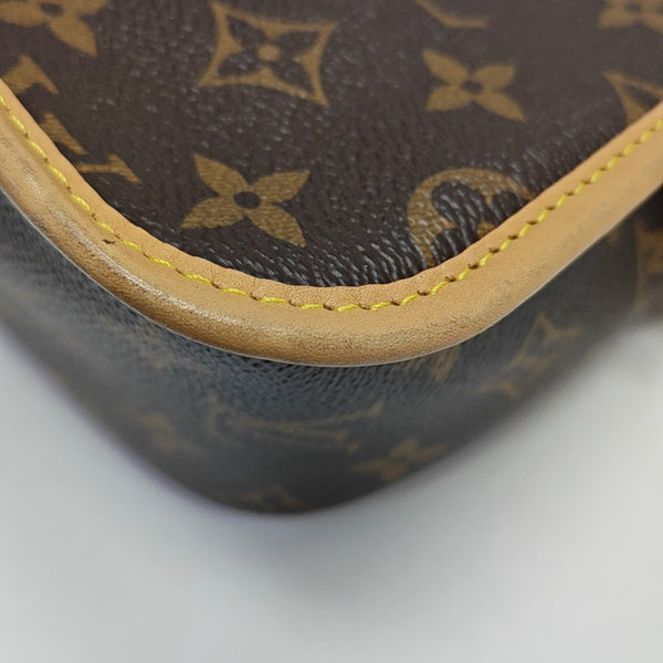 DIANE Monogram Coated Canvas Brown