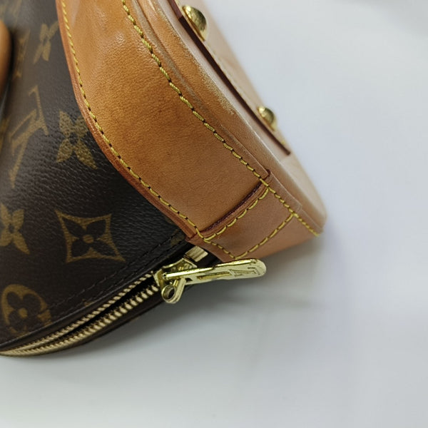 ALMA BB Monogram Coated Canvas Brown