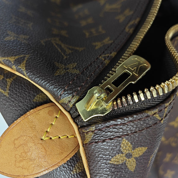 SAC SOUPLE 55 Monogram Coated Canvas Brown