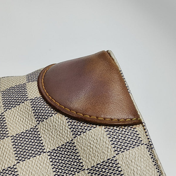 HAMPSTEAD MM Damier Azur Coated Canvas White