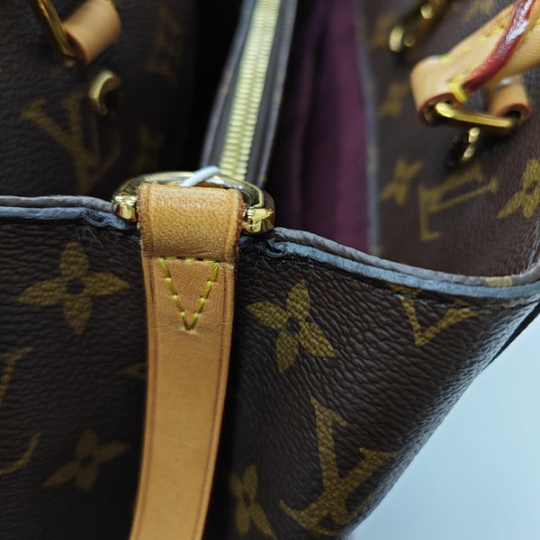 MONTAIGNE Monogram Coated Canvas Brown