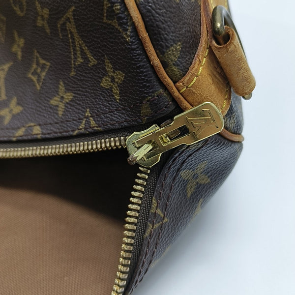 SAC SOUPLE 55 Monogram Coated Canvas Brown