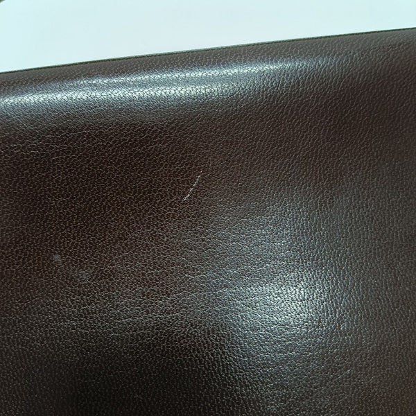 Calfskin Top Handle Bag Brown