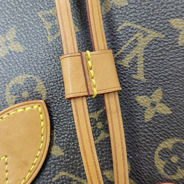 NEVERFULL MM Monogram Coated Canvas Brown