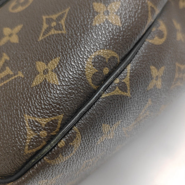 KEEPALL 55 Monogram Coated Canvas Brown