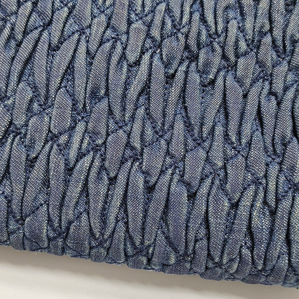 Crystal Quilted Denim Blue