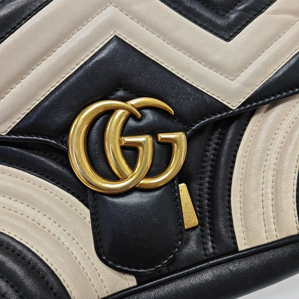 GG Marmont Medium Quilted Calfskin Multicolor