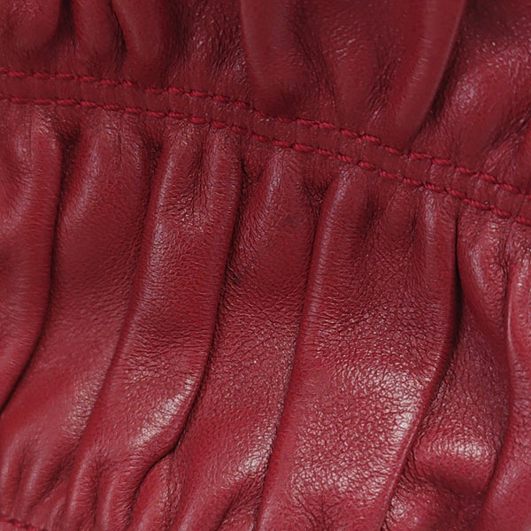 Quilted Lambskin Shoulder Bag Red