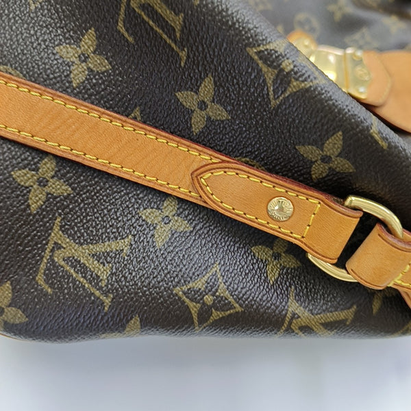 STRESA Monogram Coated Canvas Brown