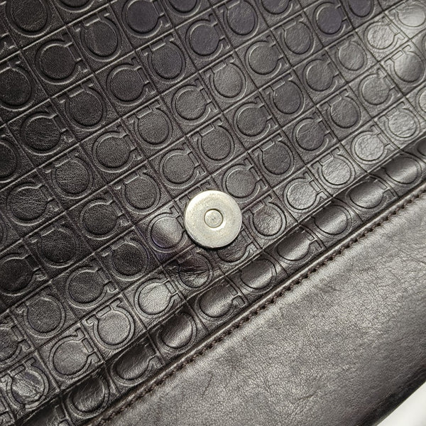 Calfskin Shoulder Bag Brown